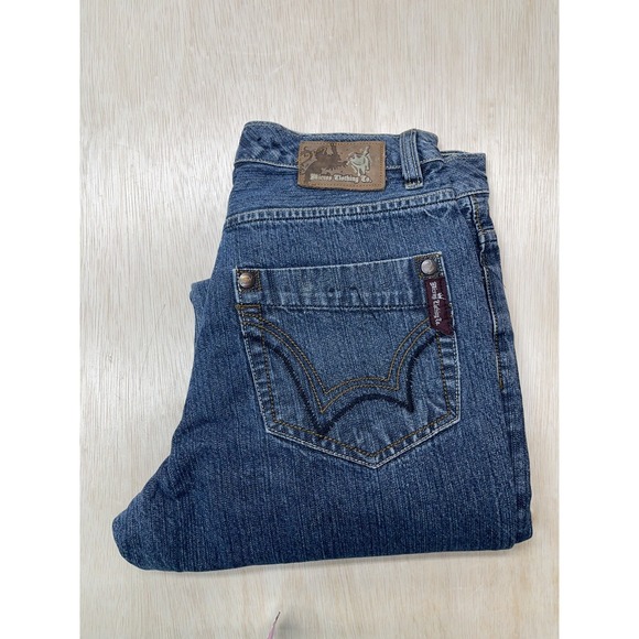 MICROS Young Men SIZE 18 Approx 30x28 Relaxe FIT JEANS DARK WASH - Picture 2 of 9